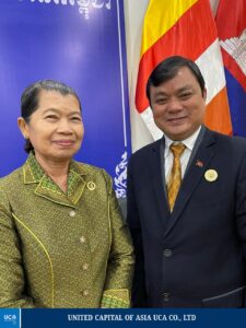 ប្រធានប្រតិភូគណបក្សកសិករ នៃឧត្តមក្រុមប្រឹក្សាពិគ្រោះនិងផ្តល់យោបល់ រាជរដ្ឋាភិបាលនីតិកាលទី៧ នៃរដ្ឋសភា សូមគោរពចូលរួមអបអរសាទរ ចំពោះ សម្តេចកិត្តិសង្គបណ្ឌិត ម៉ែន សំអន ឧត្តមប្រឹក្សាផ្ទាល់ព្រះមហាក្សត្រ នៅក្នុងឱកាសដ៏ឧត្តុង្គឧត្តម និងវិសេសវិសាល ព្រះករុណា ព្រះបាទ សម្តេចព្រះបរមនាថ នរោត្តម សីហមុនី ព្រះមហាក្សត្រនៃព្រះរាជាណាចក្រកម្ពុជា ត្រាស់បង្គាប់ដំឡើងឋានន្តរសក្តិ ថ្នាក់ នាយឧត្តមសេនីយ៍ផុតលេខផ្កាយមាស ៥ នៃកងយោធពលខេមរភូមិន្ទ ជូន សម្តេចកិត្តិសង្គបណ្ឌិត ម៉ែន សំអន ។