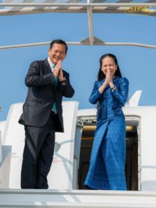 សម្តេចមហាបវរធិបតី ហ៊ុន ម៉ាណែត នាយករដ្ឋមន្ត្រីនៃកម្ពុជា និងលោកជំទាវ បណ្ឌិត នាព្រឹកថ្ងៃពុធ ទី១១ ខែមិថុនា ឆ្នាំ២០២៥នេះ