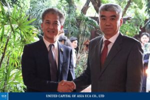 ព្រះអង្គម្ចាស់ នរោត្តម ចក្រាវុធ ទទួលជួបពិភាក្សាការងារជាមួយគណៈប្រតិភូគណបក្សកុម្មុយនិស្តចិន ដឹកនាំដោយ ឯកឧត្តម Chen Zhou អនុរដ្ឋមន្រ្តី នៃនាយកដ្ឋានទំនាក់ទំនងអន្តរជាតិ